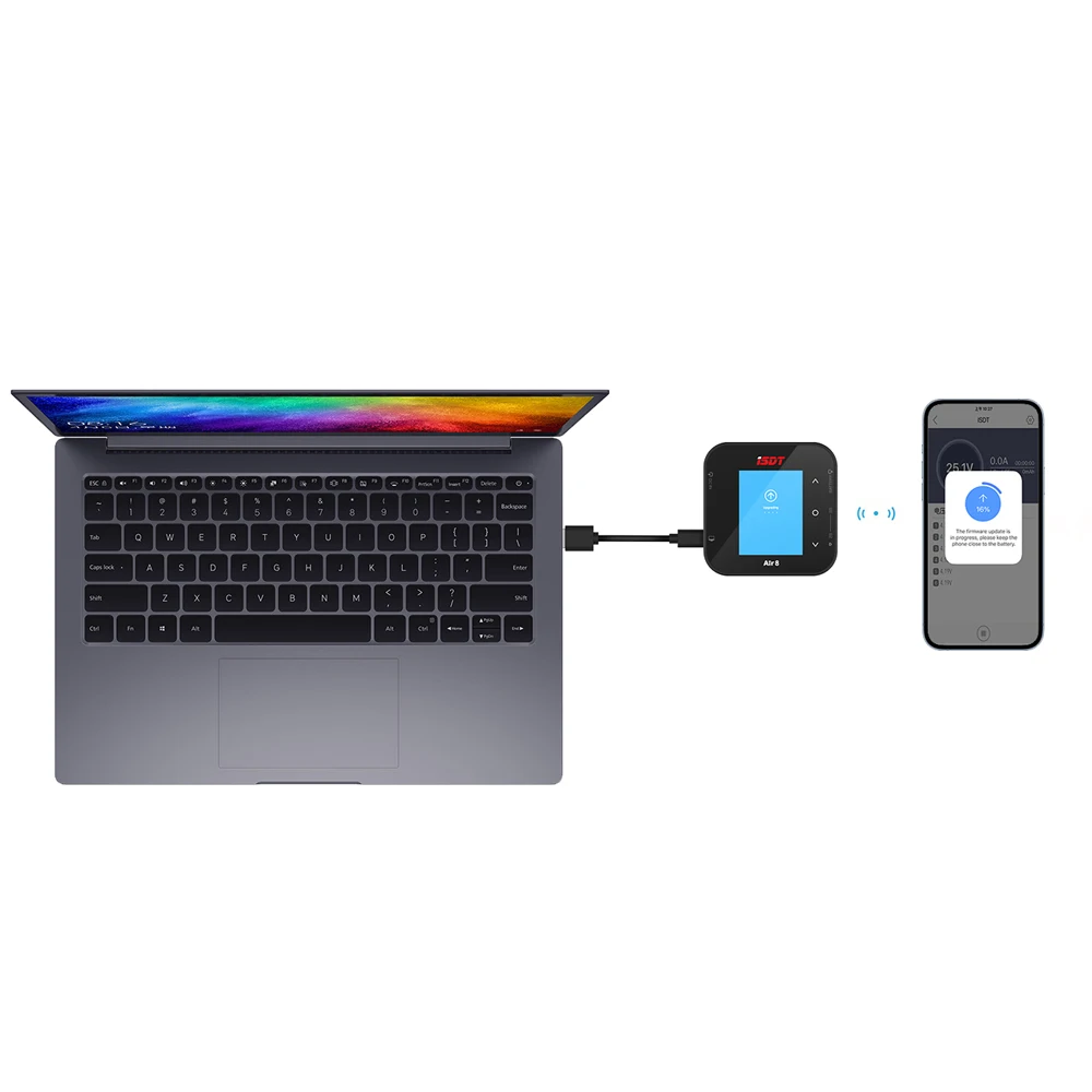 ISDT Smart Balance Charger Air8 DC 500W Ontlader APP Verbinding Multi Screen Interconnectie Voor LiFe Lilon LiPo ULiHV NiMH Pb