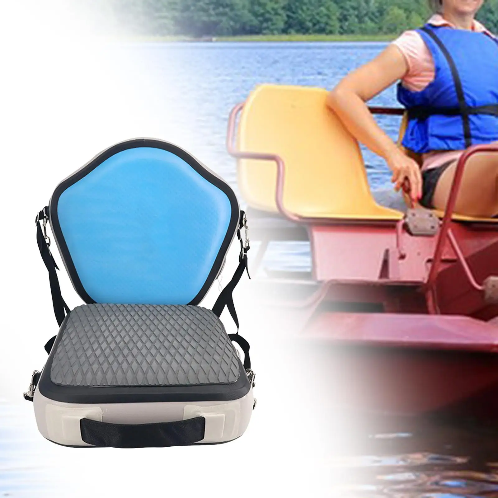 Kayak Seat Fishing Boat Seat Premium Adjustable Universal Canoe Seat Paddle Board Seat for Rafting, Fishing, Kayak Surfboard