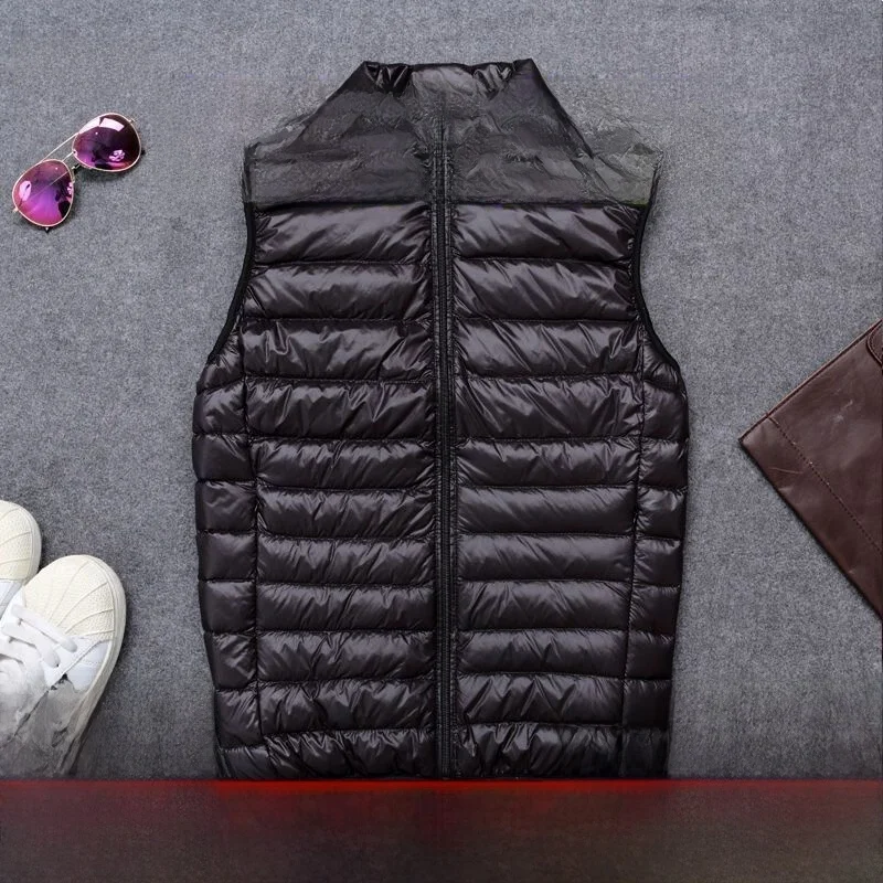 

Autumn Winter Lightweight down Cotton Vest High Quali Loose Warm Casual Inner And Outer Wear Sle Faionable Ladies Jaet