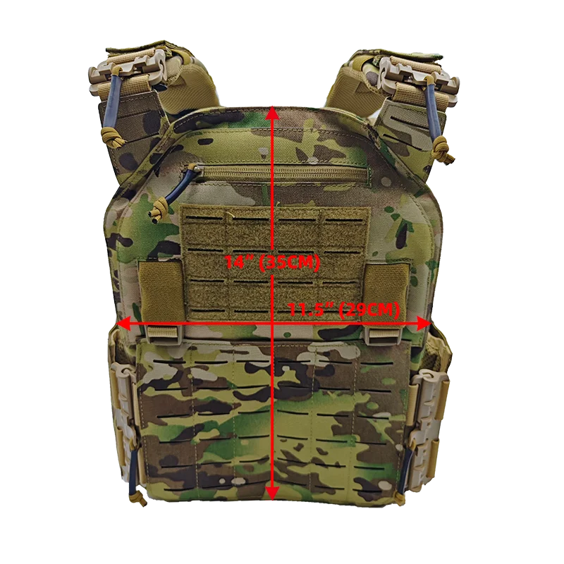 New combat vest 6094 quick detachable light laser cut tactical vest black gear to carry Protective plate