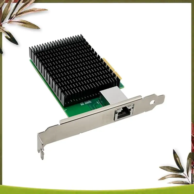

New-PCI-E X4 10Gigabit Single Electrical Port Server Network Card Server NIC AQC107 RJ45 Ethernet NIC For PC Laptop Easy To Use