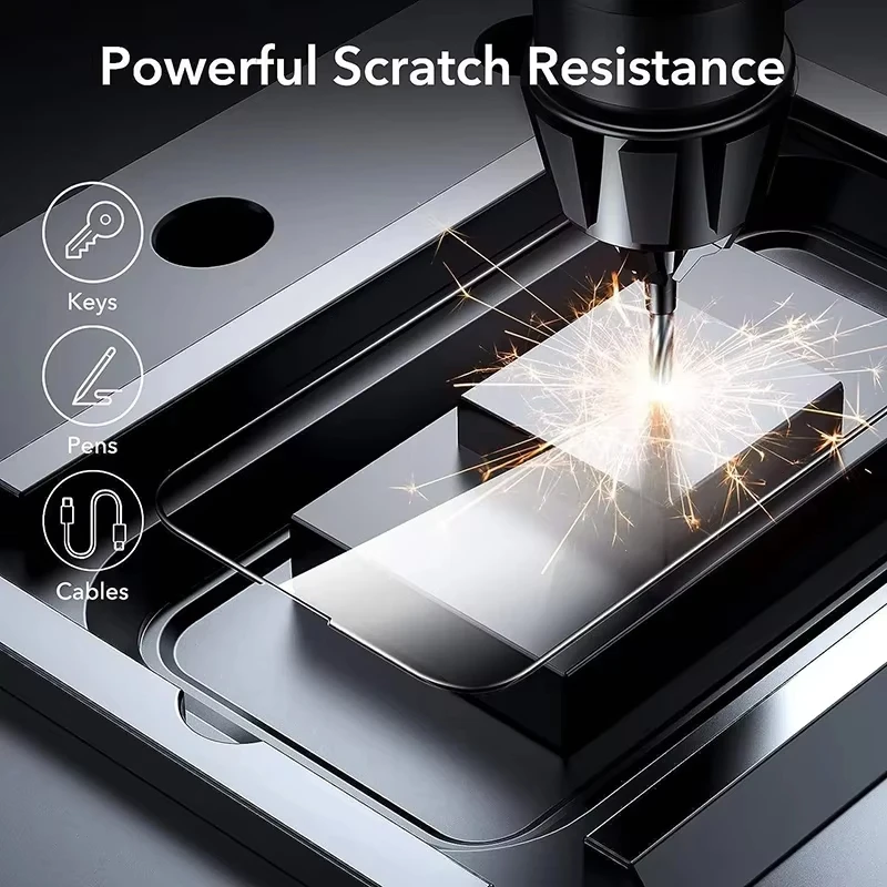 1-5 Stück HD-Fingerabdruck-Entsperr-Displayschutzfolie für Xiaomi 17 Pro Max 17 17 15, gehärtetes Glas, vollständige Abdeckung – Detail 1