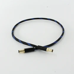 Hifi DC output power cable wire line 6N OCC custom DC line 1.35 1.7 voltage stabilized male plug 2.5 silver plated wire 2.1