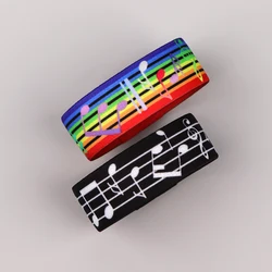 Musical Notes Bracelet For Women Men Armband Sport Wristband Rainbow Elastic Bangle Bracelets Fashion Accessories Gift