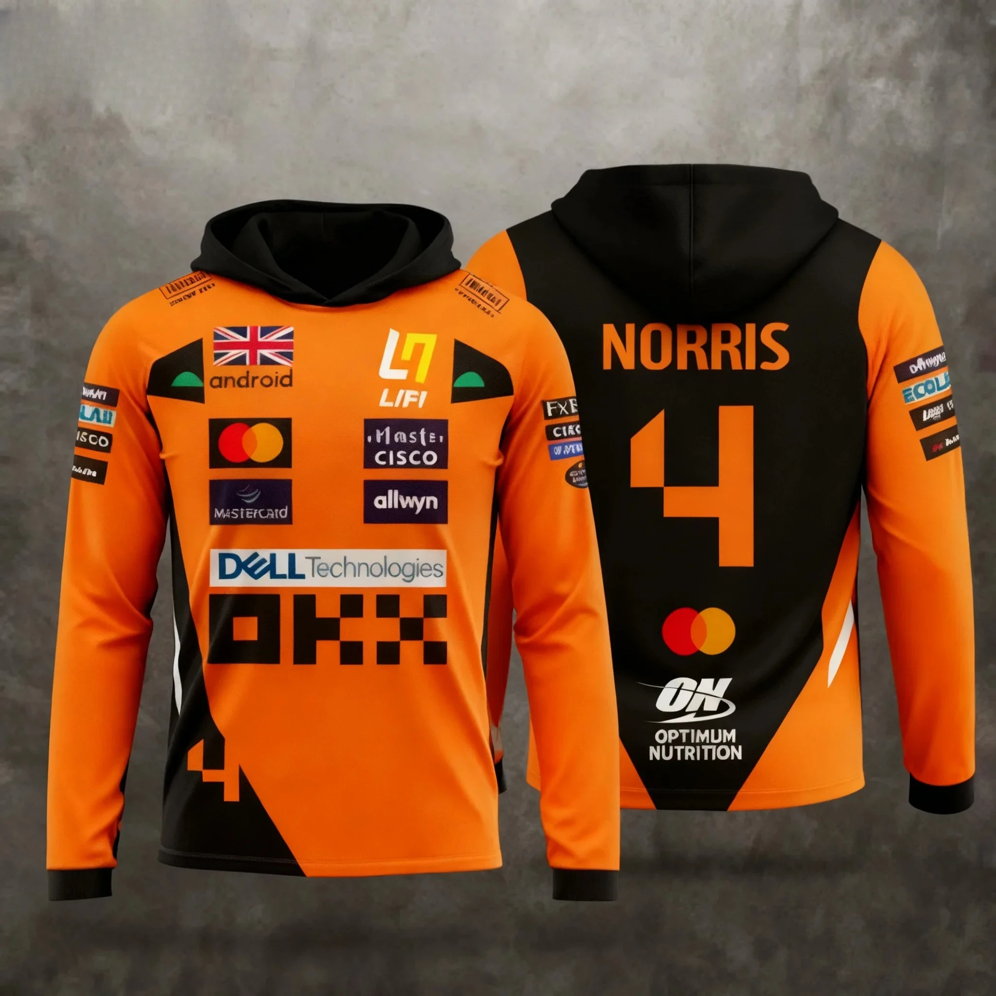 2026 Lando Norris Fall/Winter  New Collection: The Perfect Combination of Racing Style Hoodies and Extreme Sports Clothes