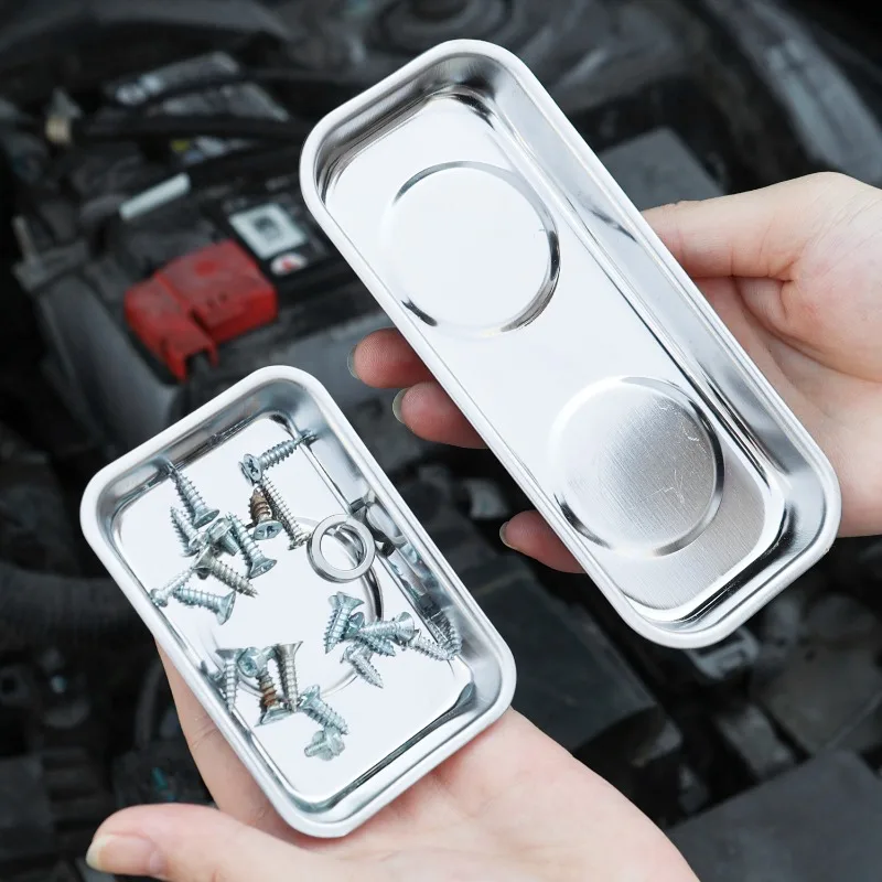 Magnetic Parts Tray Magnetic Bowl For Holding Screw Nuts Bolts Tool Organizer Trays For Auto Repair Hardware Storage Accessories