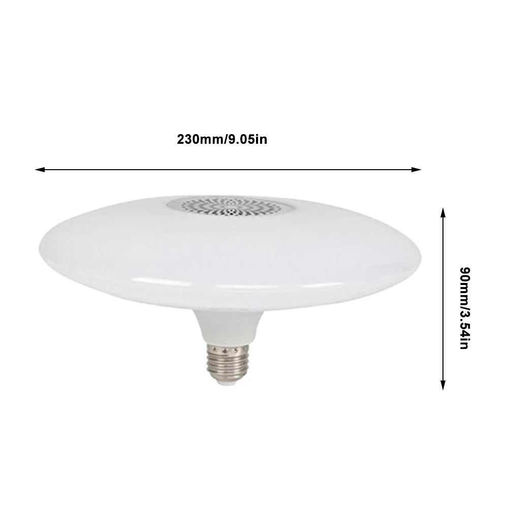 Imagem -05 - Lâmpada Inteligente sem Fio Ufo Lâmpada Bluetooth E27 Rgb Mais Branco Regulável Luz de Teto Led Controle Remoto para Casa 2023