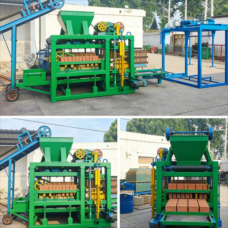 Customized Automatic Block Making Machine Concrete Hollow Solid Brick Hydraulic Molding QT4-15