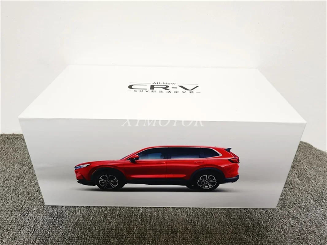 ダイキャストメタルモデルカー,ホンダ,1:18,ホンダcrv CR-V 2023 suv,ディスプレイコレクション,赤いおもちゃ,ギフト,趣味,装飾品,新しい