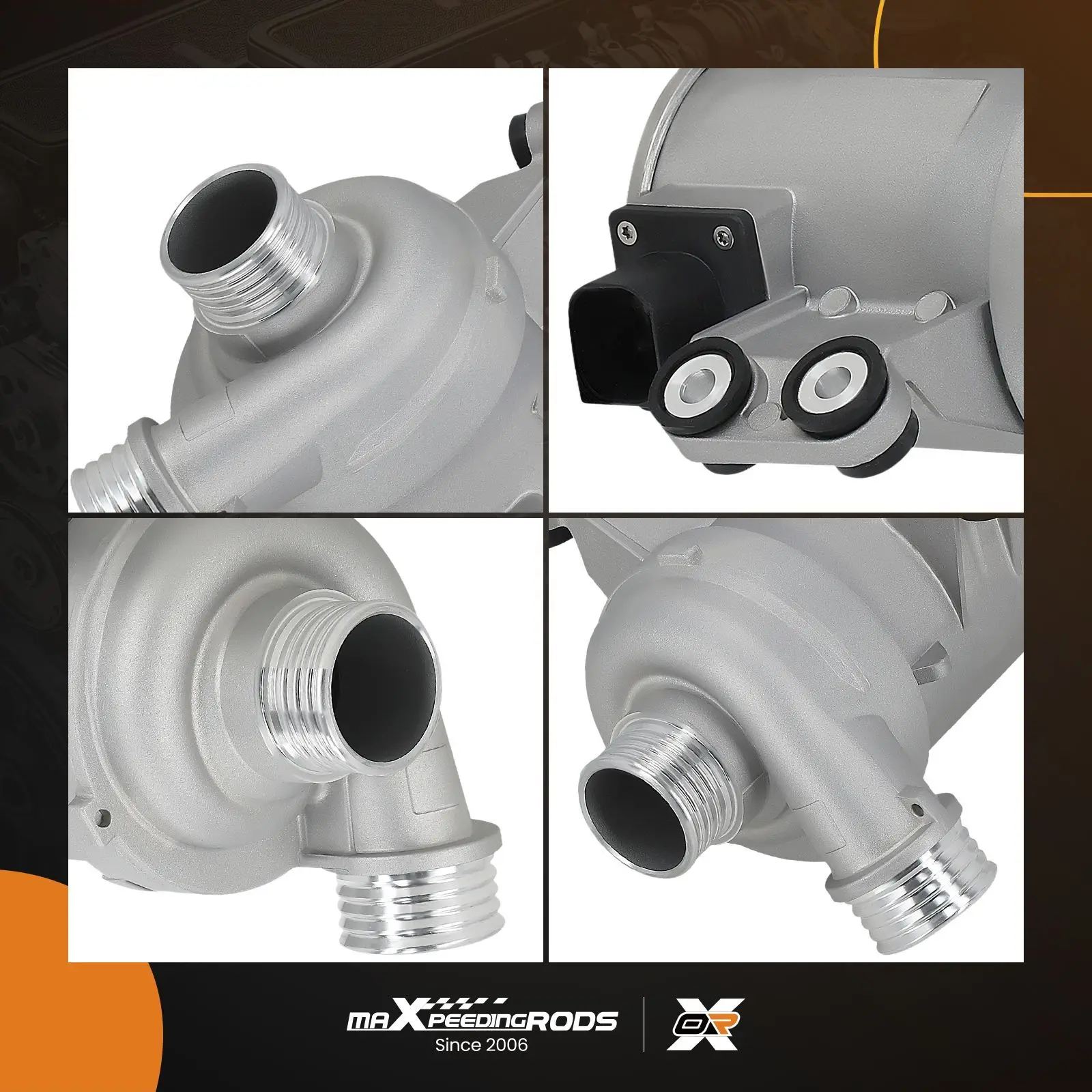 Water Pump for BMW 328i/335i/435i/ActiveHybrid/M2/M240i/X6 2012-2019 11518625098