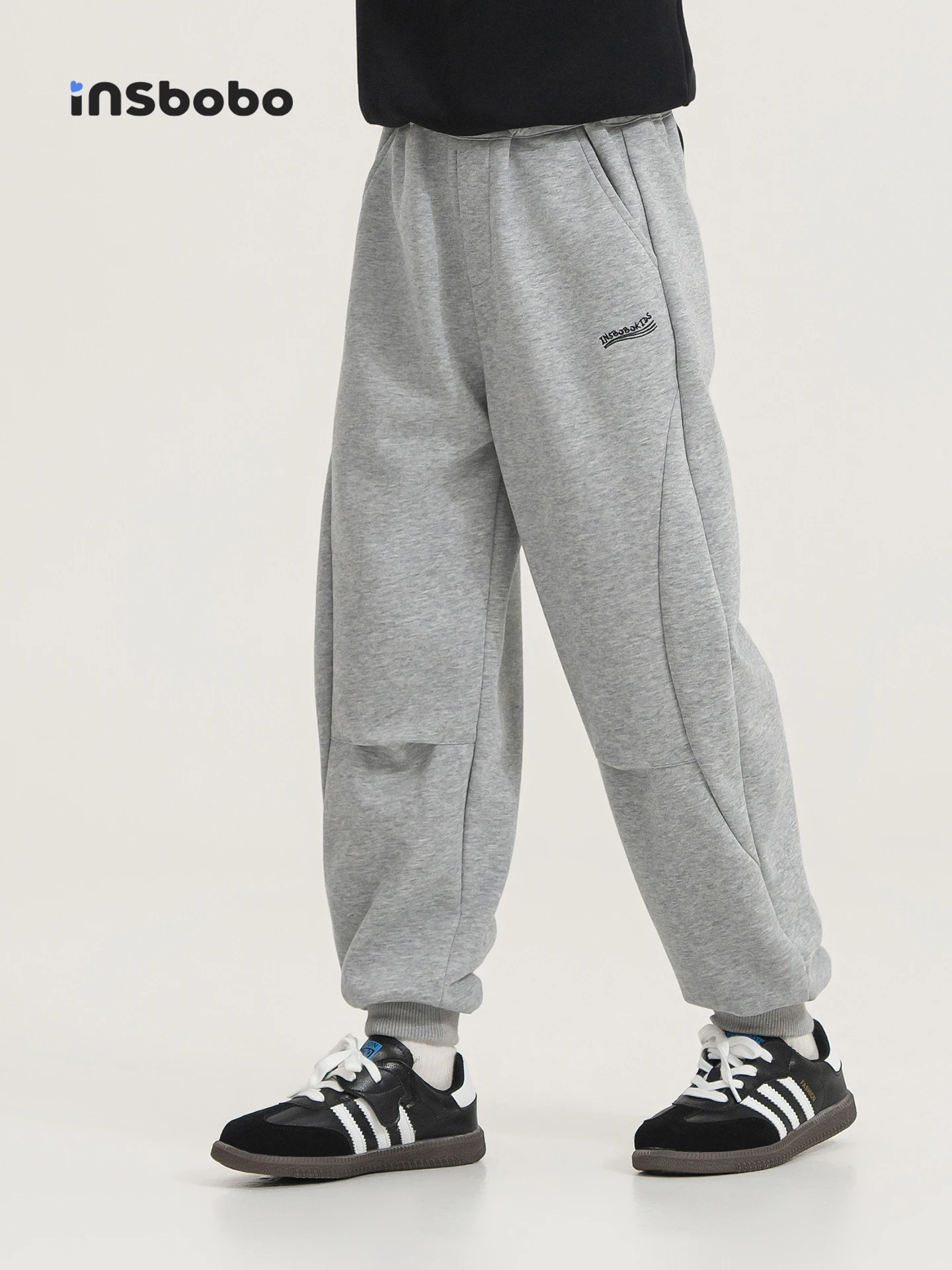 insbobo-boys-spring-sports-loose-fit-casual-trousers-children's-long-pants-sweatpants-comfortable-cotton-polyester-blend