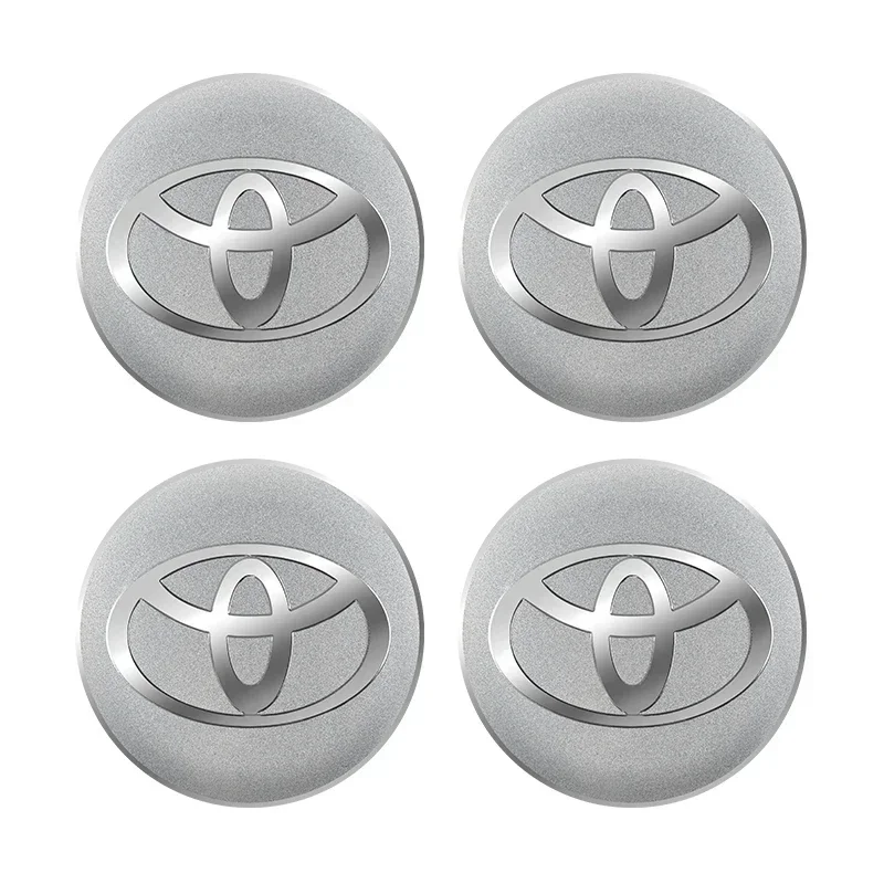 56 مللي متر عجلة السيارة غطاء محور مركزي غطاء حافة شعار عجلة تقليم ملصقات مصورة لتويوتا C-hr برادو يارس هايلكس بريوس أفينسيس كورولا