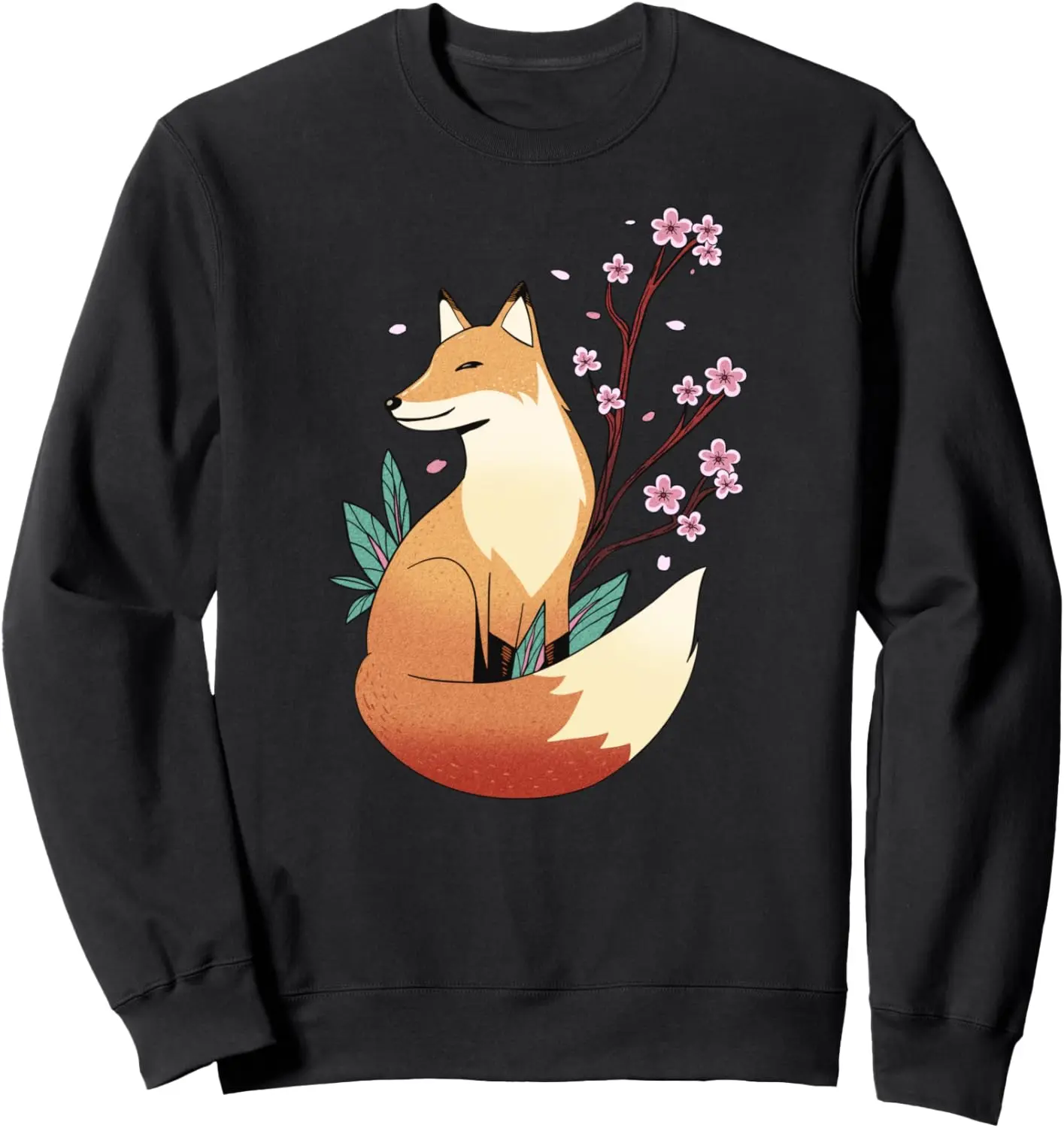 

Fox Japanese Cherry Blossom Sakura Animal Nature Japan Kanji Sweatshirt