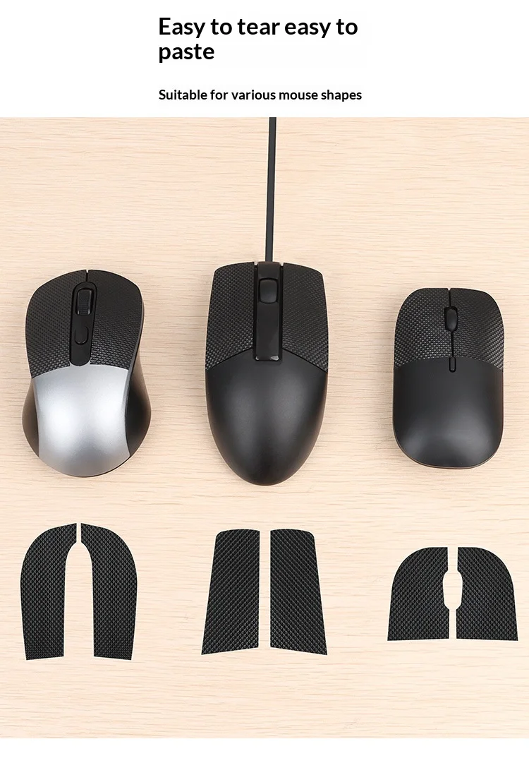 Anti-Rutsch-Griffband für Mäuse, selbstklebend, zuschneidbar, schweißresistent, rückstandsfrei, für Gaming-Mäuse, Controller-Griff-Zubehör – Detail 3