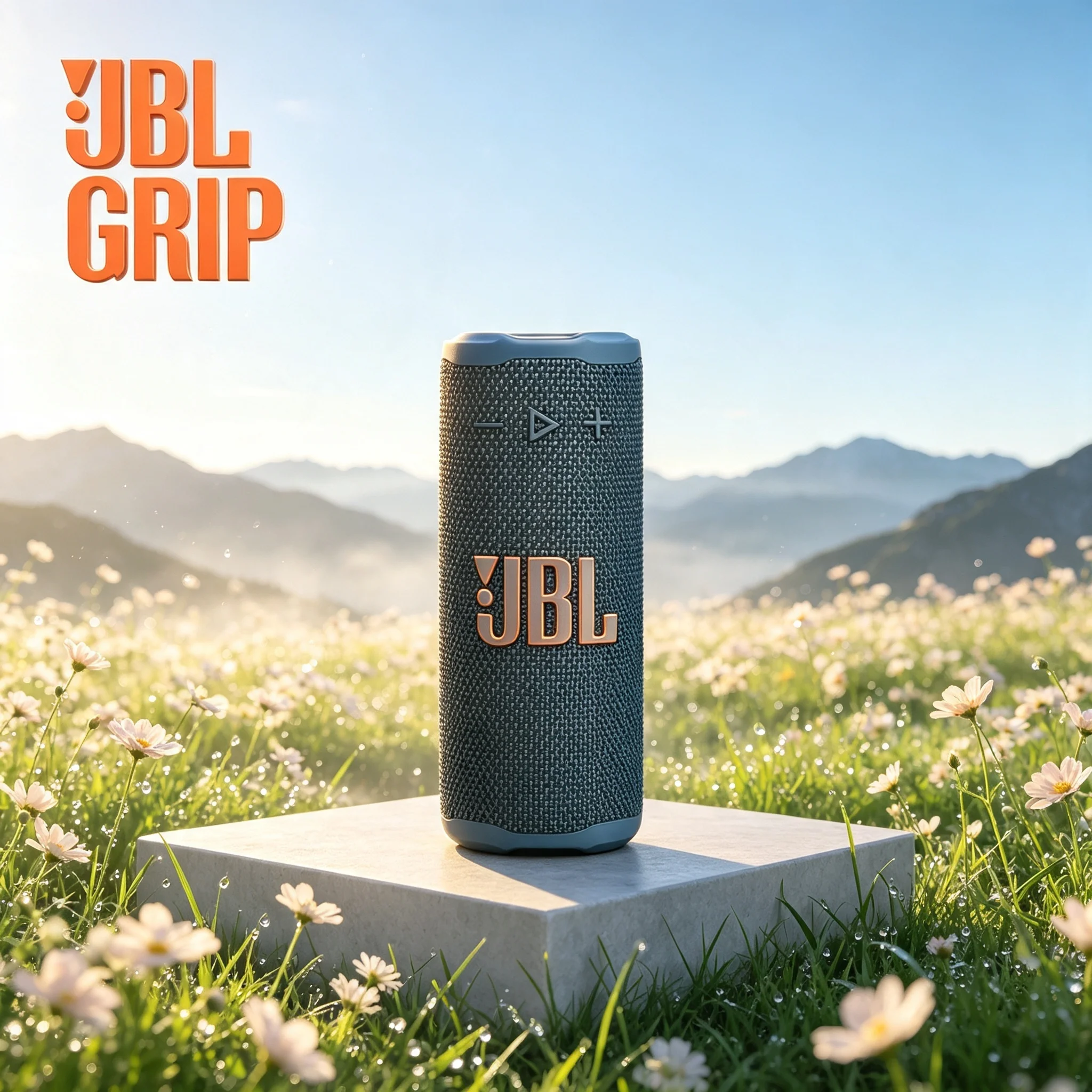 JBL GRIP Wireless Bluetooth Speaker Shockproof IP68 Waterproof Built-in Mic Hands-Free Call Outdoor Hiking Cycling Speaker