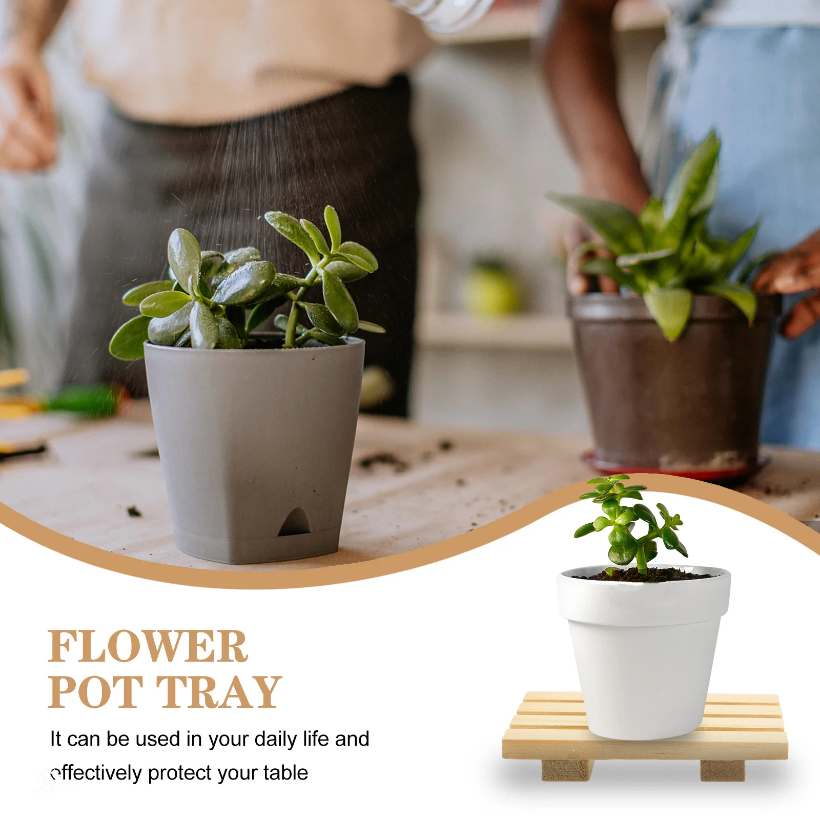 

4pcs Wooden Coasters Set Rustic Drink Coasters For Home Kitchen Table Protection Tea Cup Mats Non-Slipping Desk Coffee