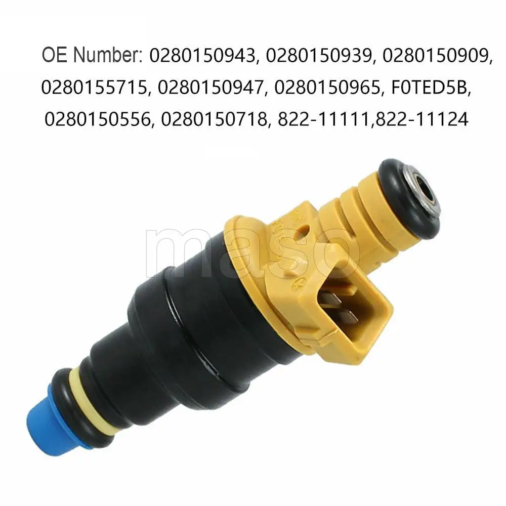 8 Pcs Fuel Injector for Ford E-150/E-150 Club Wagon 2003 5.4L V8 0280150909, 0280155715 3