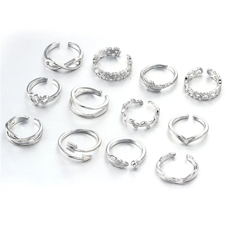 1 PCS Adjustable Toe Ring for Women Girls Open Tail Ring Band Hawaiian Foot Jewelry