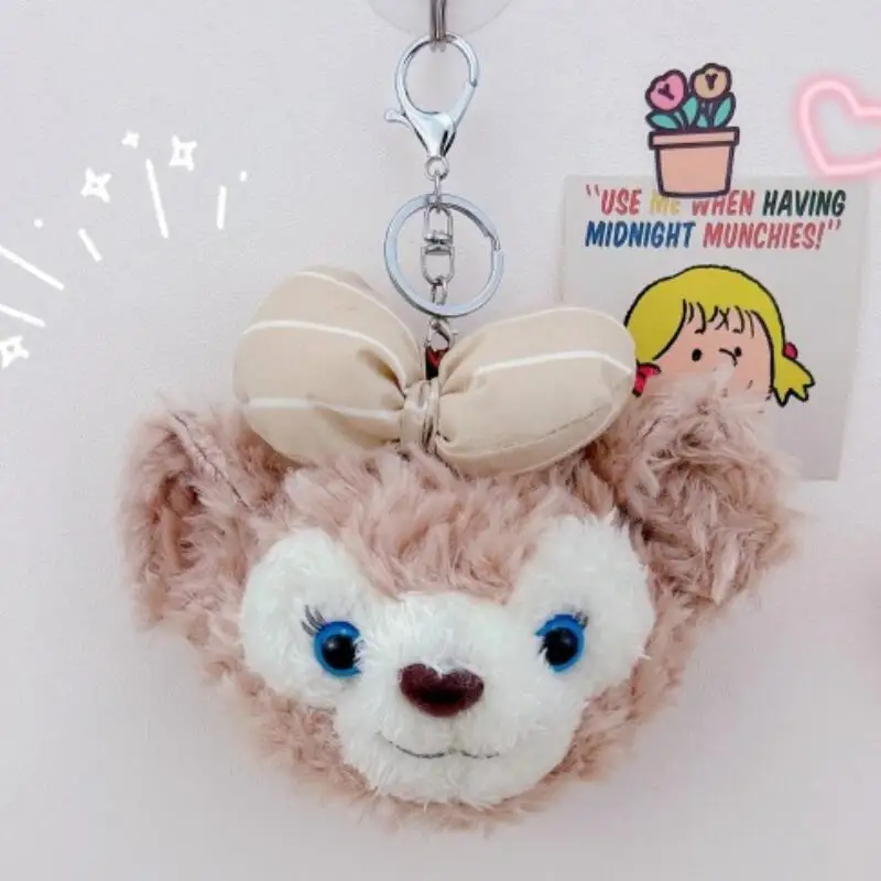 Cute Disney ShellieMay Plush coin purse zipper wallet keychain pendant Creative lipstick headphone storage bag Wholesale gifts