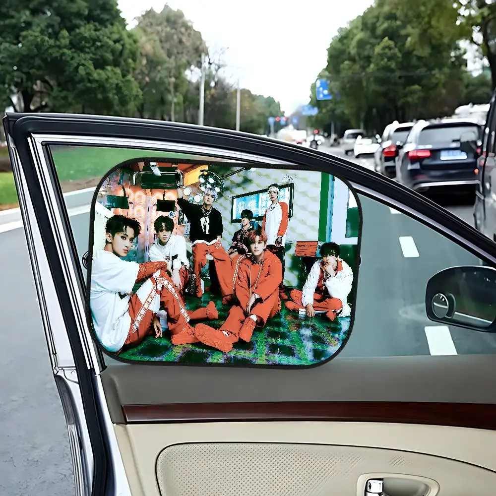 حلم Kpop-P Boy Group N-Nct سيارة كهرباء فيلم الجانب نافذة الشمسيات الزجاج الأمامي السيارات نافذة ظلة غطاء للأطفال