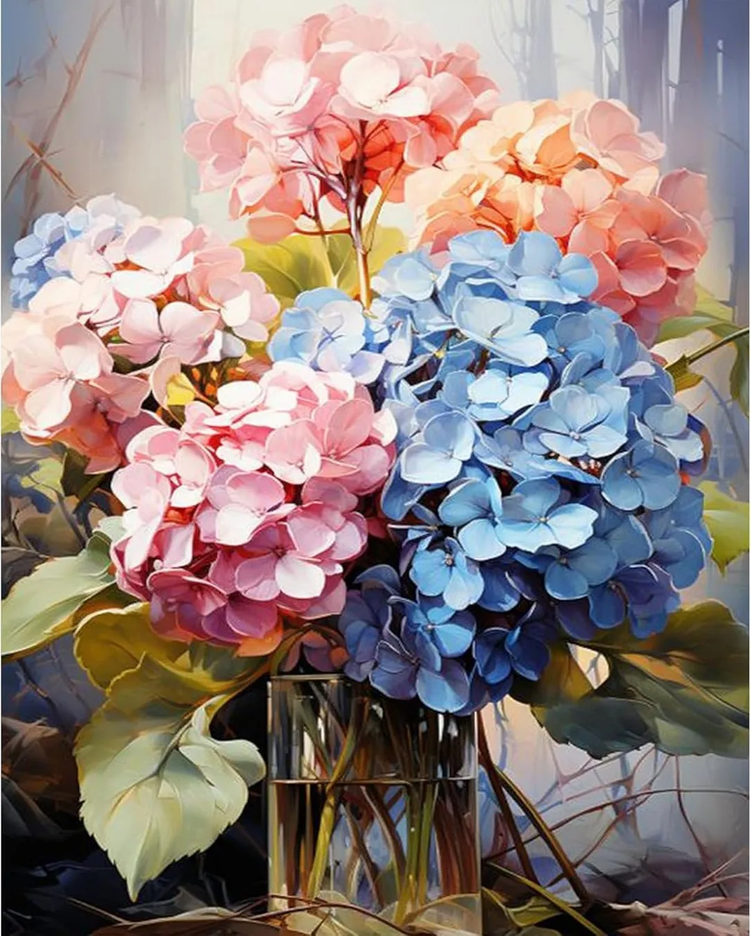 

JMINE Div 5D красочные цветы полная алмазная живопись наборы для вышивки крестом художественные растения 3D краска алмазами