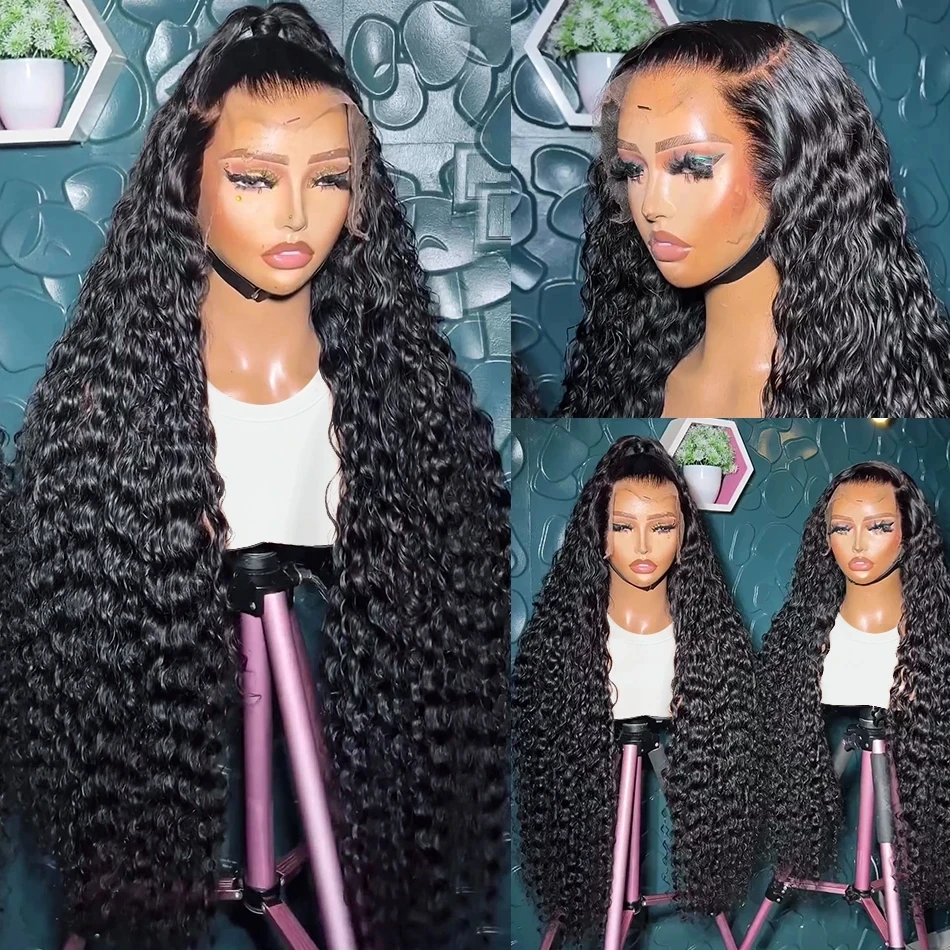 13x4 Lace Wig Human Hair Pre Plucked Brazilian Deep Wave Frontal Wigs 13x4 Lace Front Human Hair Wigs For Women Miss Cara