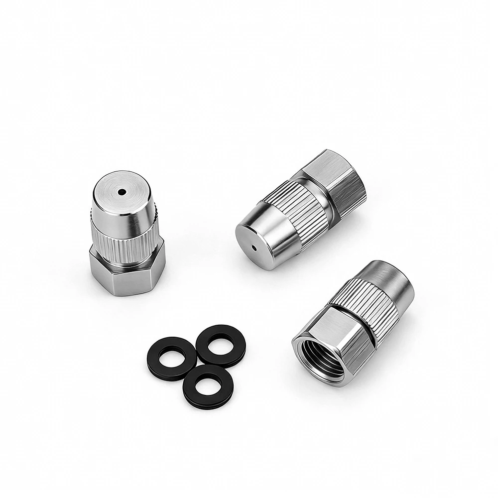 Huajue 1/4-inch Adjustable Angle Stainless Steel High-Precision Atomizing Nozzle for Agricultural Cooling and Humidification