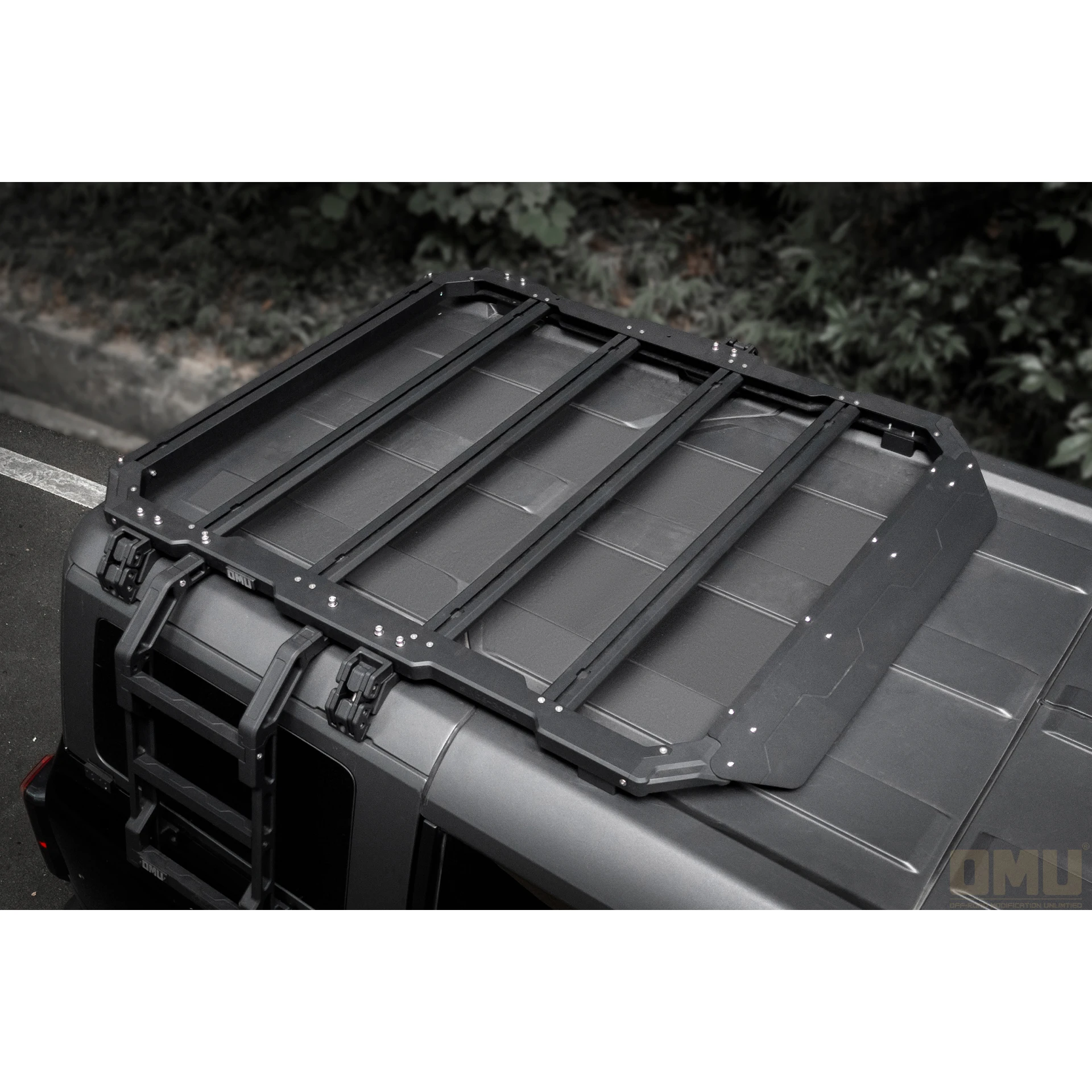 

OMU black Aluminum Roof rack For Ford Bronco Roof carrier For Bronco Roof Luggage rack from maiker