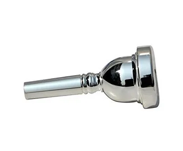 Alto French Horn Mouthpiece, Straight Cup, Universal Mouthpiece, Silver Plated 6 1/2 Al