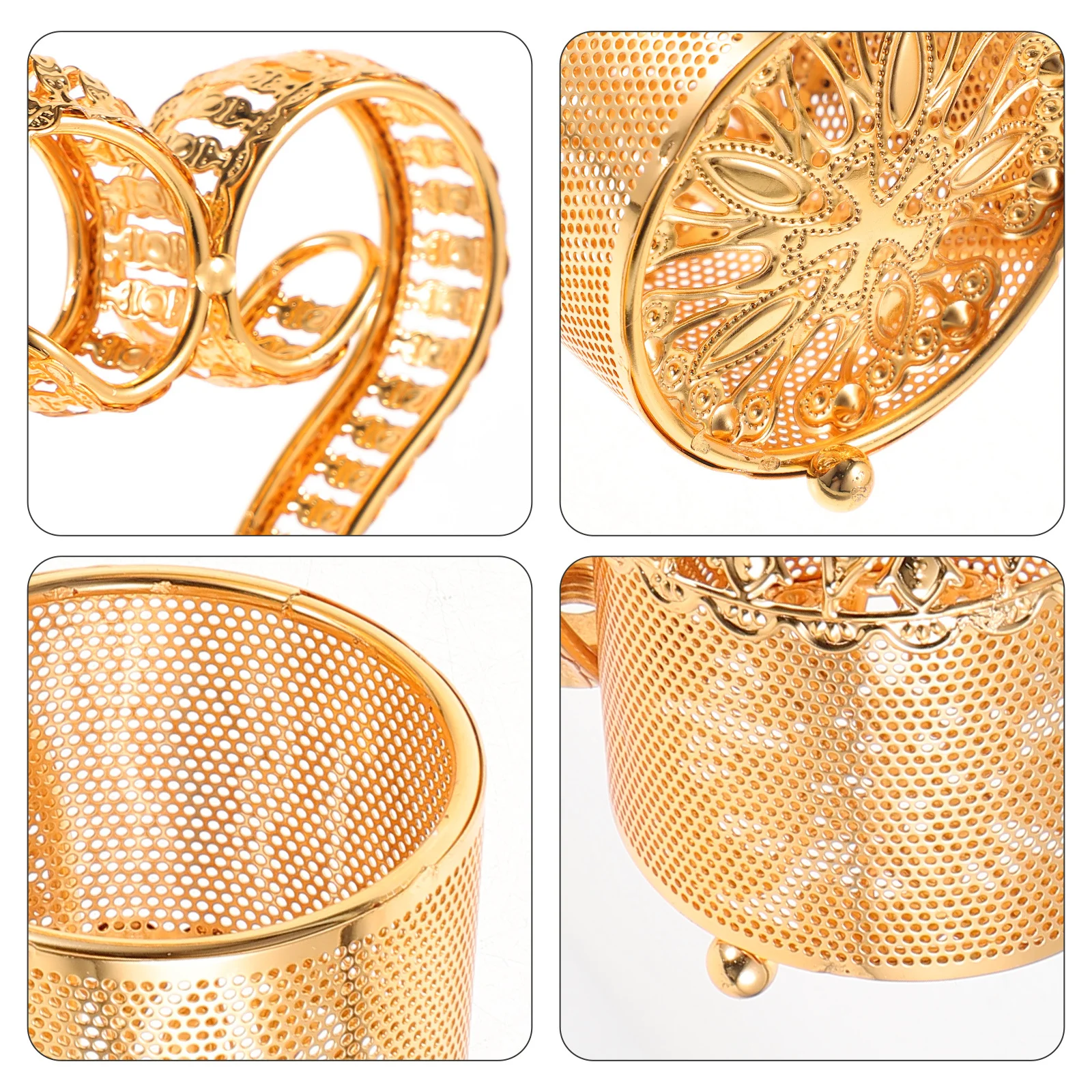 Cutlery Storage Rack Utensil Spoon Forks Holder Golden Dish Basket Party Silverware Table Countertop Drain Bucket