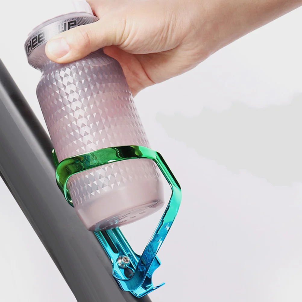 

1 шт. держатель для велосипедной бутылки из алюминиевого сплава, легкая клетка для бутылки для горного велосипеда, синий, зеленый, прочный, противоударный, подходит для дороги