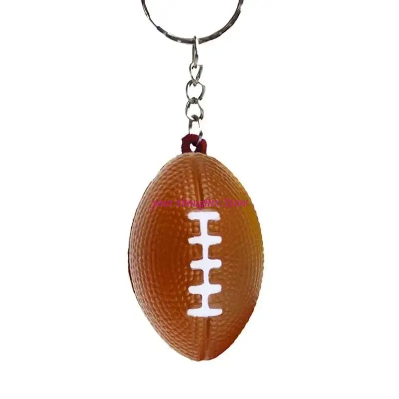 

Small Foam Balls Keychains Pendant Handbag Keyring Decoration Hanging Ornament Car Keyring Backpack Decoration Bag Charm 4XBB