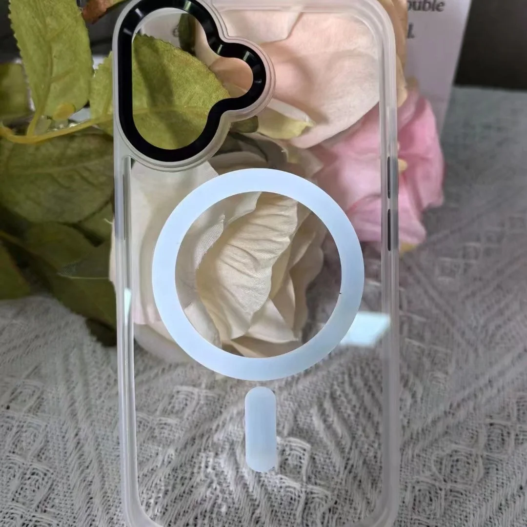 

100 шт. комплект противоударный прозрачный чехол для iphone 7/8/X/XR/XS Max/11/12/13/14/15/16/Pro/Pro Max акриловый магнитный чехол защитный чехол