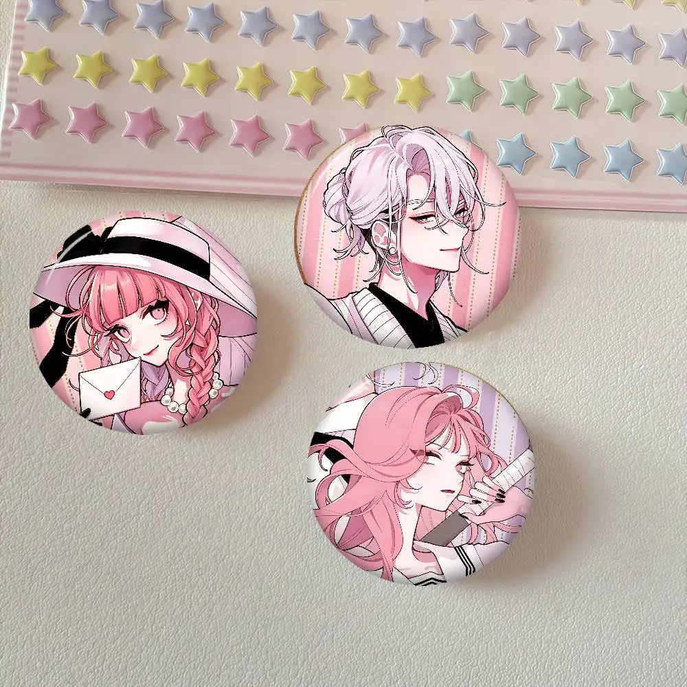 Anime Manga Fall in Love, You False Angels   Anime Brooches Cute Cartoon Badge Jacket Jeans Lapel Pin Gift Accessorie