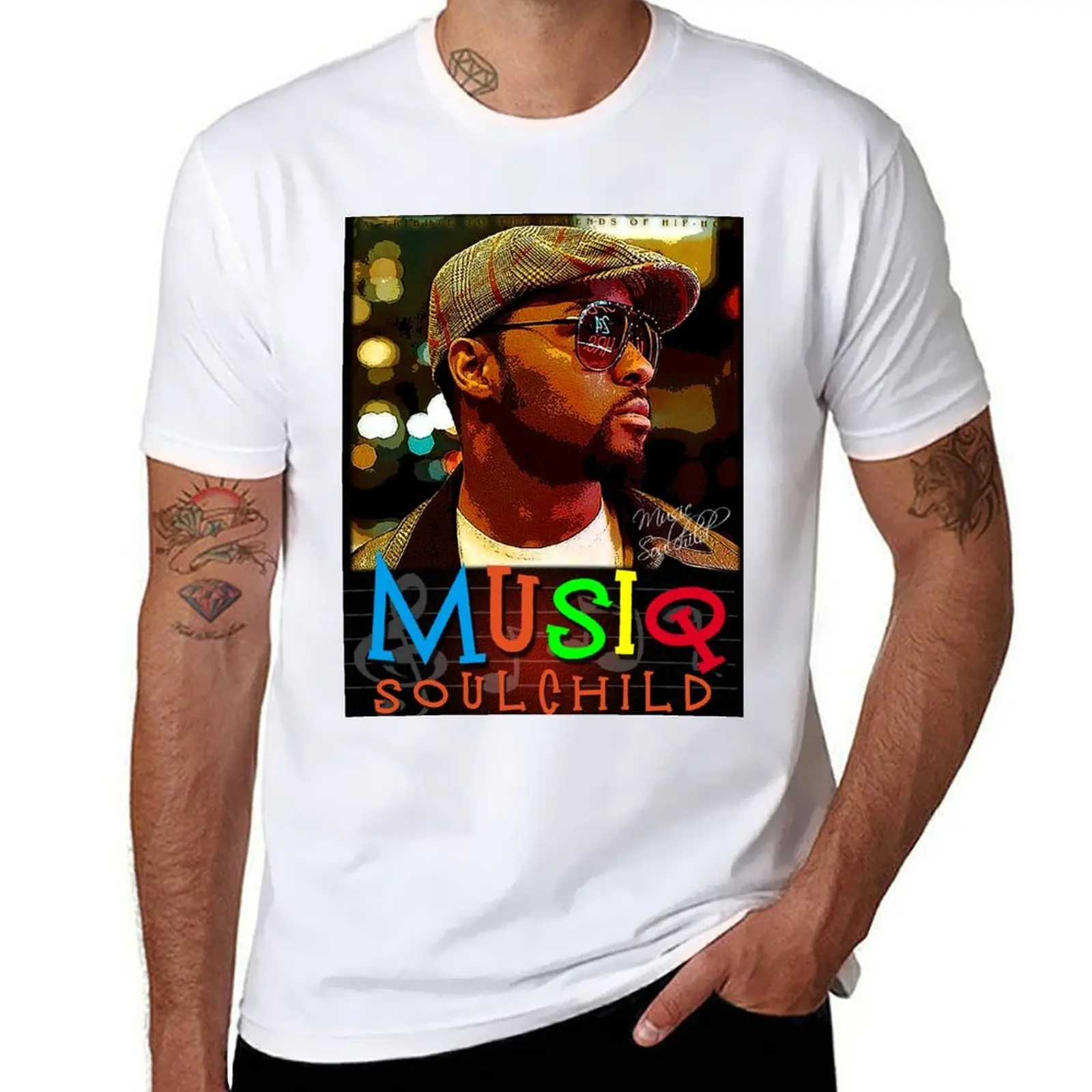 

Musiq Soul Child Colors D-1 Shirt T-Shirt printed t shirts for man man t shirt cotton high quality T-Shirt