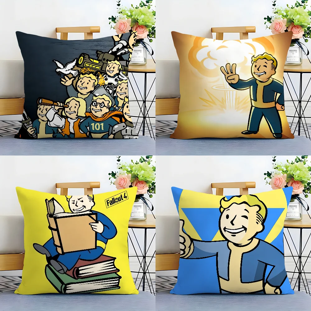 Hot Game F-FalloutS Pillow Case Plush Fabric Soft  Pillowcase Double Sided Print Cushion Cover Household Gifts