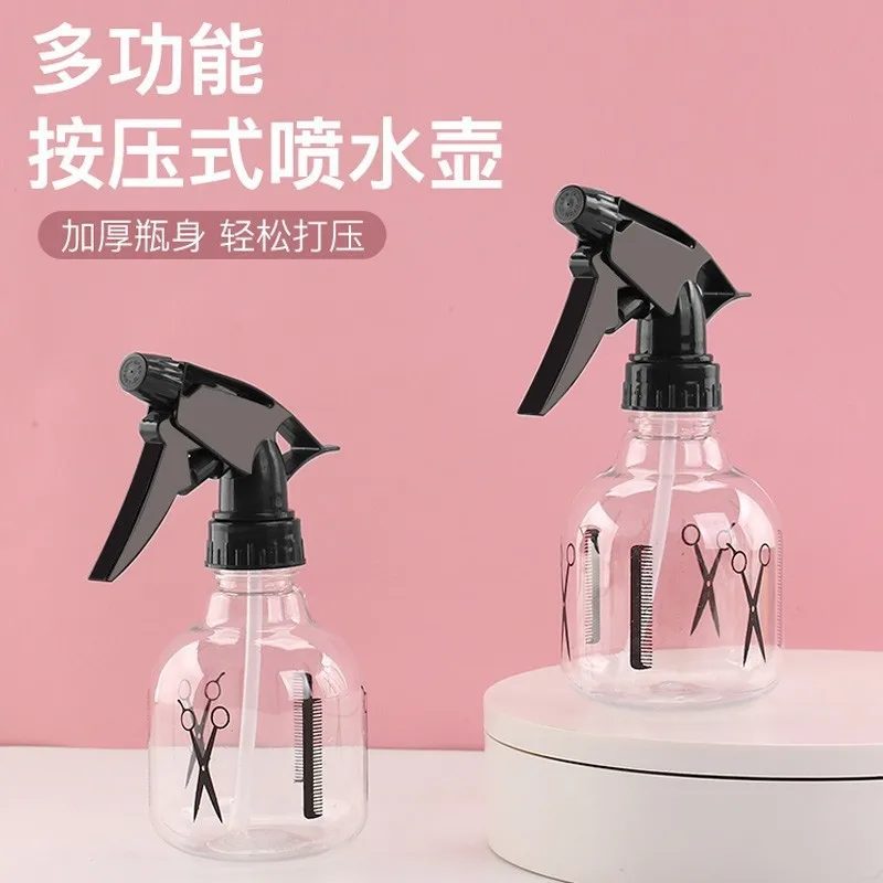 Transparent Barber Shop Spray Kettle Multifunctional Watering Water Bottle 250ml Stylist Scissors Spray Bottle Water Dense