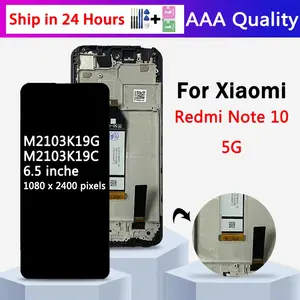 Bilashmart 6.5'' Tested M2103K19G M2103K19C Screen Xiaomi Redmi Note 10 5G LCD Display Touch Screen Digitizer Assembly Replacement