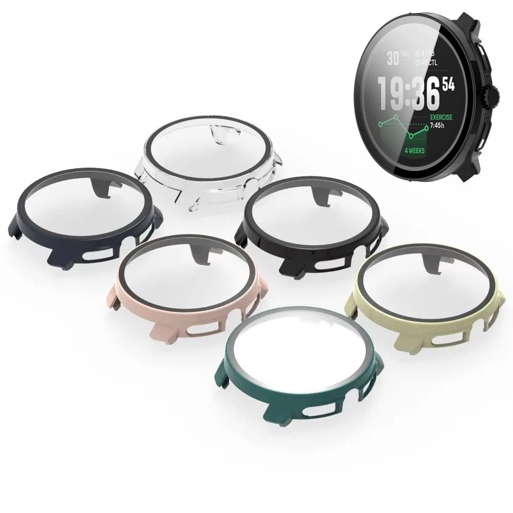 Tempered Glass Case For SUUNTO RACE 2 Fanti-collision PC Screen Protector Protective Bumper Cover For Suunto Race 2 Accessories