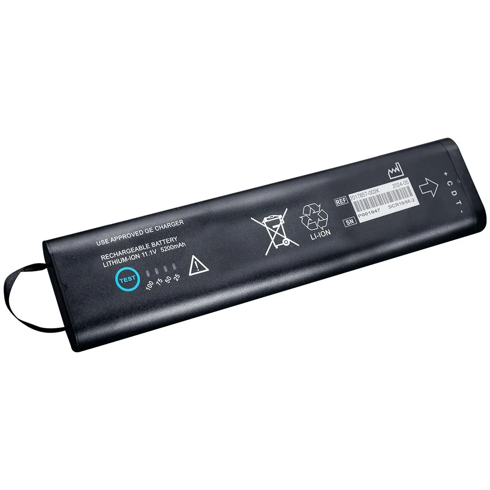 Новый перезаряжаемый медицинский аккумулятор SM201-6 для GE DASH 3000 4000 5000 B20 B30 B40 B20I B30I B40I SM201-6 11,1 V 5200mAh