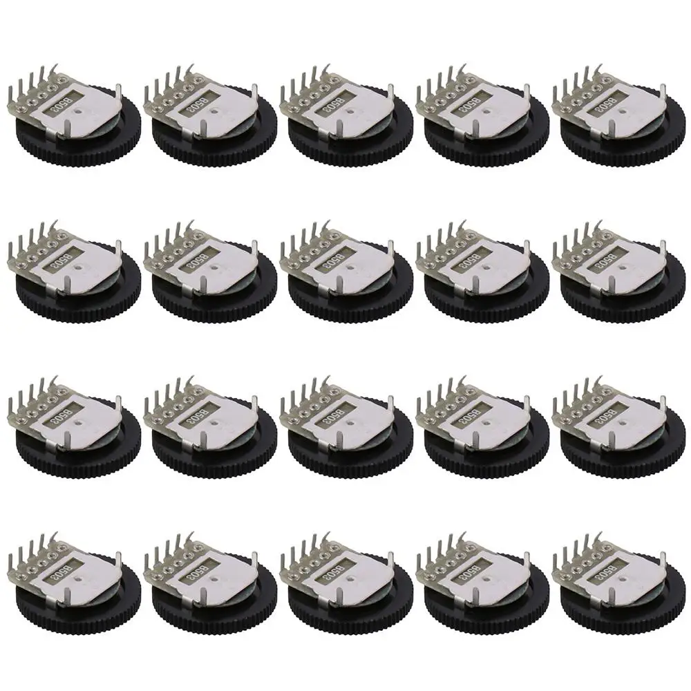 50K Ohm Dial Wheel Potentiometer for Audio Stereo Volume Switch Control 16x2mm