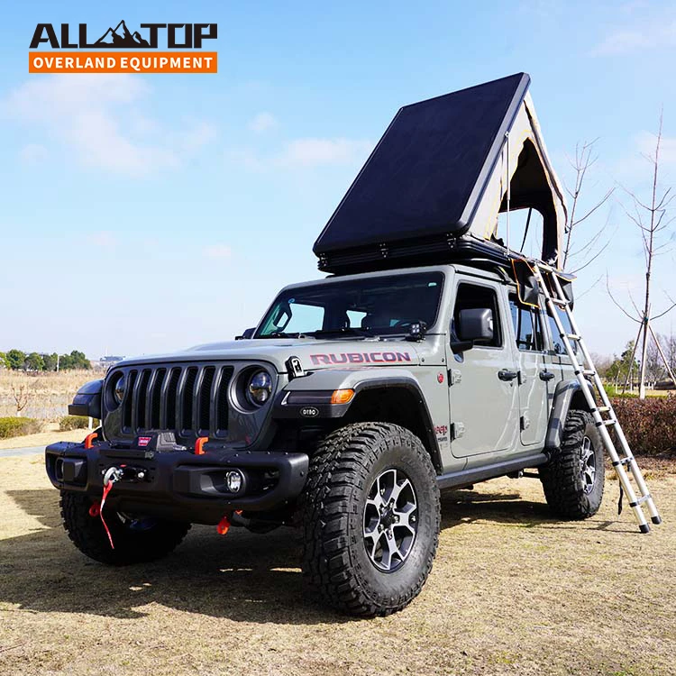 

4X4 off Road Light Weight Camping Aluminum Roof Top Tent Car Shell Hard Shell Top Roof Tent Car