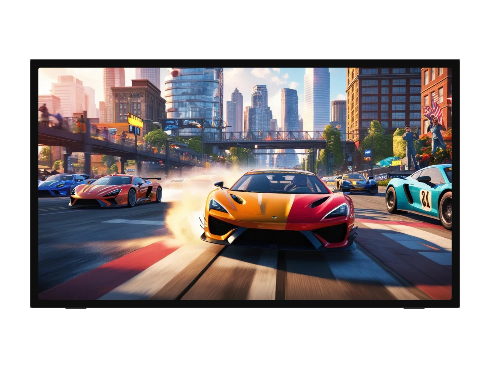 Luckfox 21.5inch IPS Touch Monitor With Foldable Stand, 1920 × 1080 Resolution, 144Hz Refresh Rate, 10-point Capacitive Touch