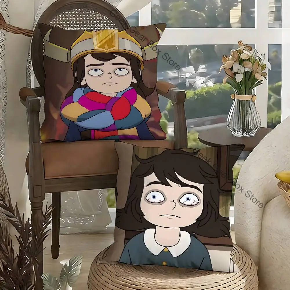 

A-Abaddon H-Haunted Hotel Pillow Case For Sofa Decor Car Office Room Printing Cushion Cover Decorations and Protector