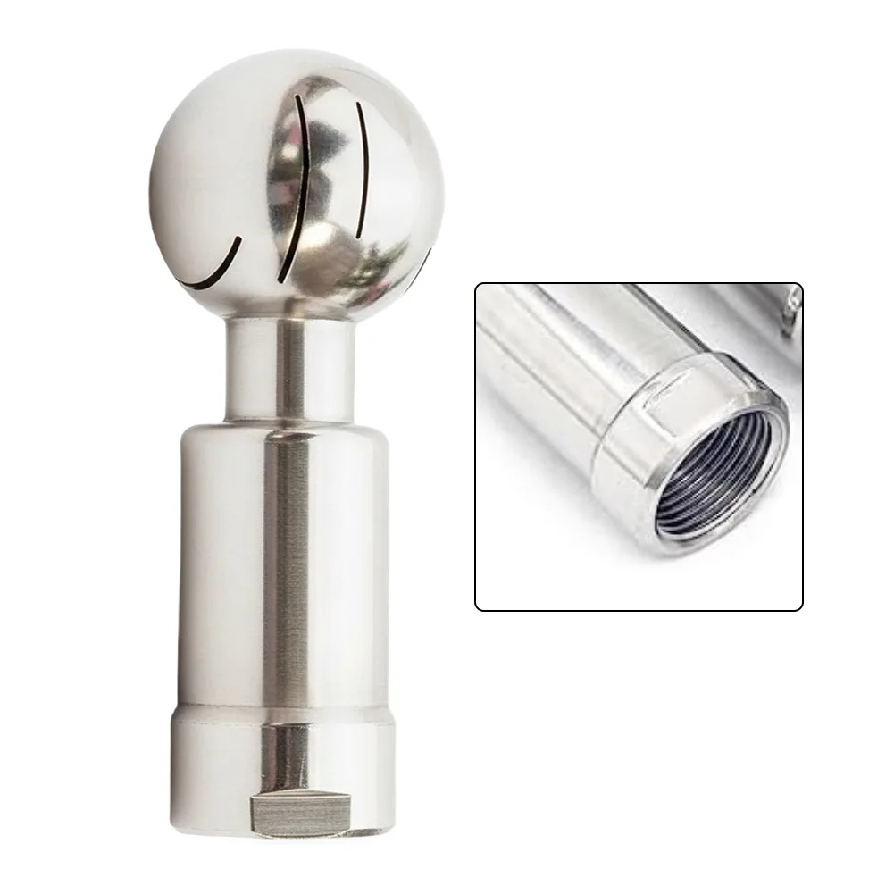 304 Stainless Steel Pipeline Cleaning Ball Valve with Female Thread Connection for Standard Industrial Fittings