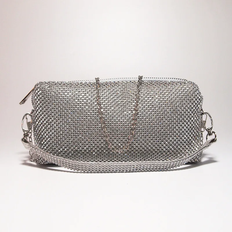Bolso de mano de moda con diamantes