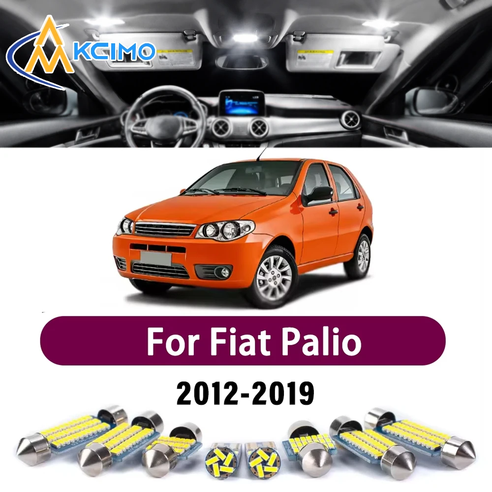 

New LED Canbus Interior Reading Dome Vanity Mirror Light Kit For Fiat Palio 2012-2019 Premium Error-Free Reading Safer Lights