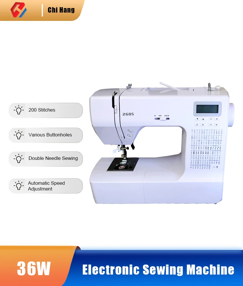 Household Multifunctional Sewing Machine Electric Lcd Display Sewing Machine Can Embroider And Eat Thick Seam Sewing Machine