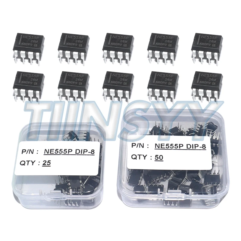 Integrated Circuits NE555 NE555P DIP-8 IC Chip Kit