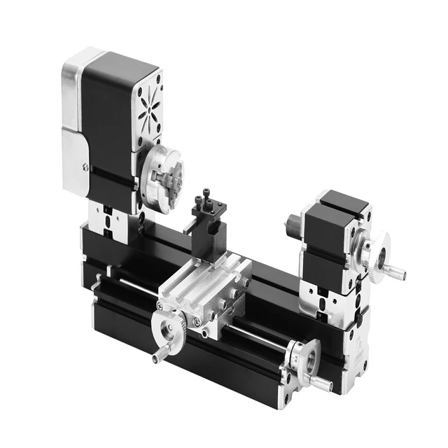 Fai da te buon prezzo 60W migliorato multiuso mini tornio per fresatura mini tornio automatico interamente in metallo Cina